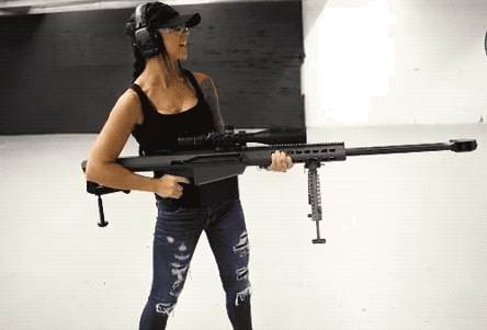 Girls And Their Big Guns!