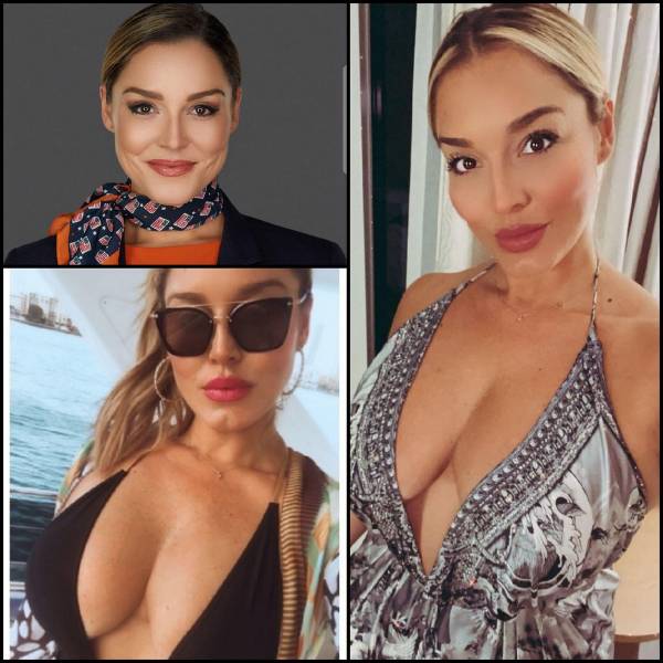 Hot Flight Attendants With And Without Their Uniforms