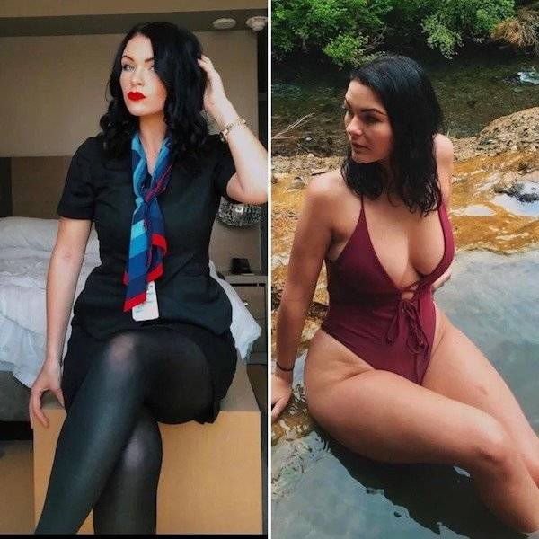 Let’s Fly With These Hot Flight Attendants!