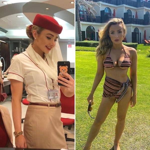 Let’s Fly With These Hot Flight Attendants!