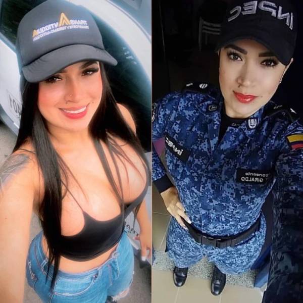 Hot Girls With And Without Their Uniforms