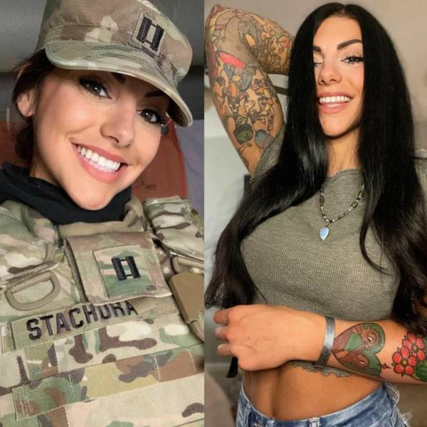 Hot Girls With And Without Their Uniforms