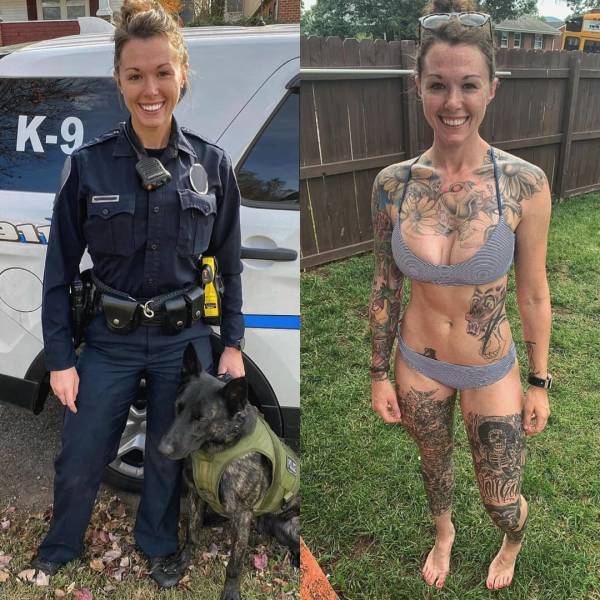 Hot Girls With And Without Their Uniforms