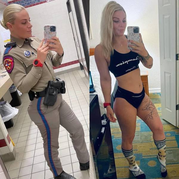 Hot Girls With And Without Their Uniforms