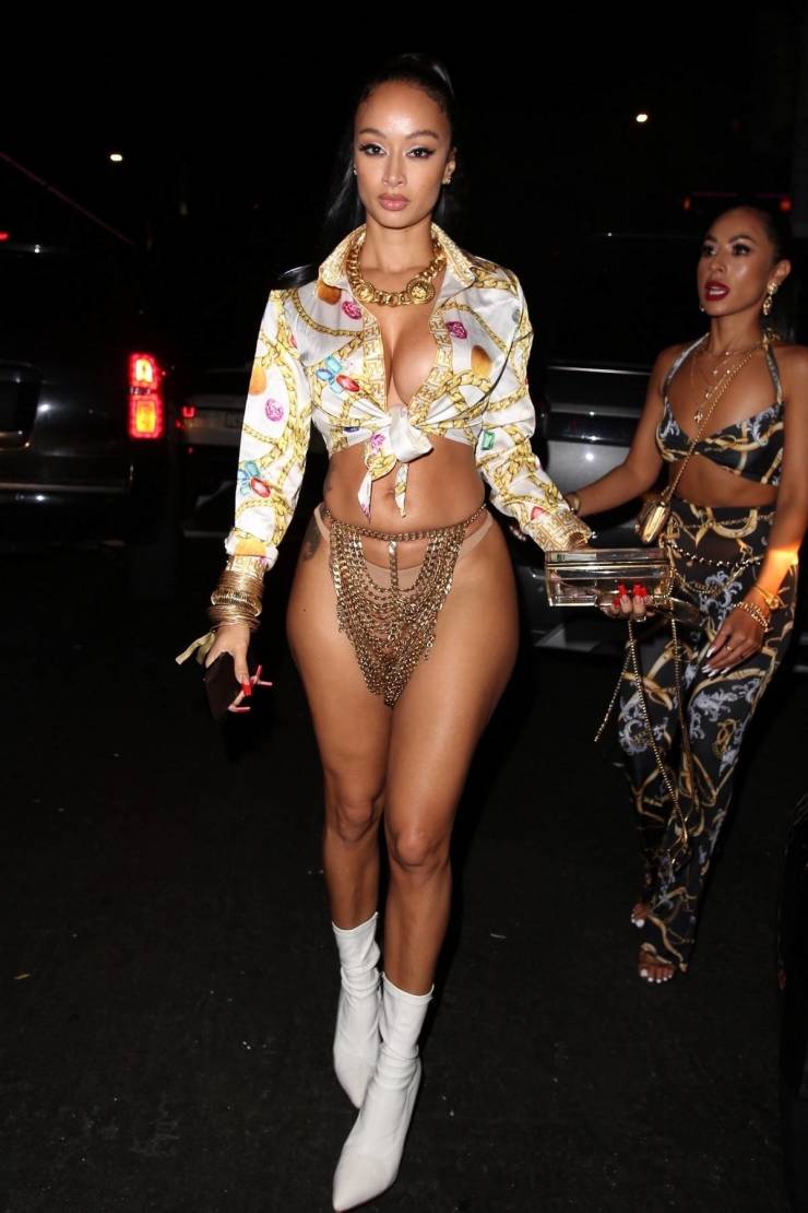 Draya Michele Wearing An Extravagant Outfit