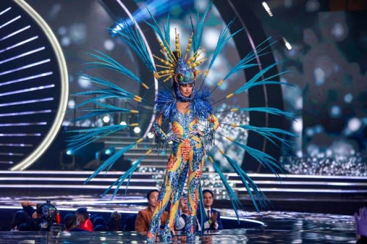 “Miss Universe” Contestants Wearing Their National Costumes