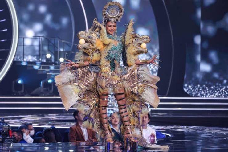 “Miss Universe” Contestants Wearing Their National Costumes