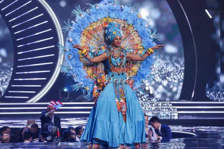 “Miss Universe” Contestants Wearing Their National Costumes