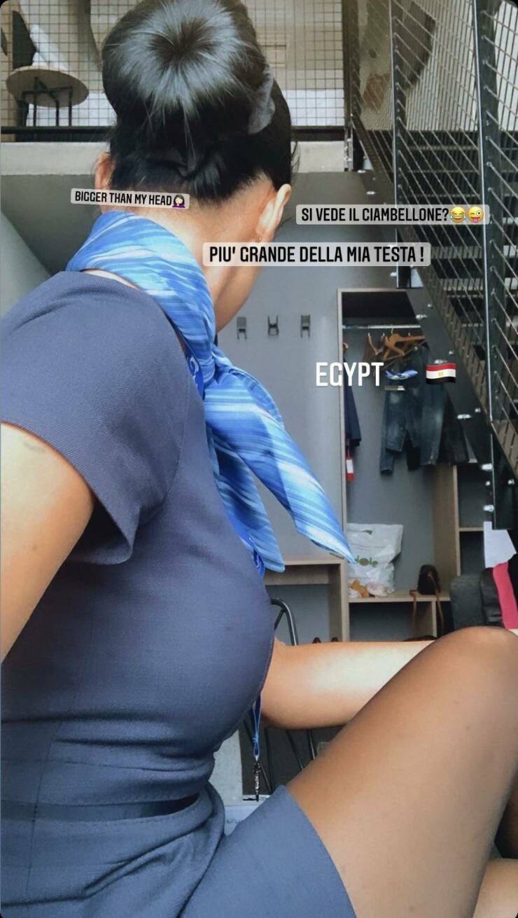 Sexy Flight Attendants With And Without Their Uniforms