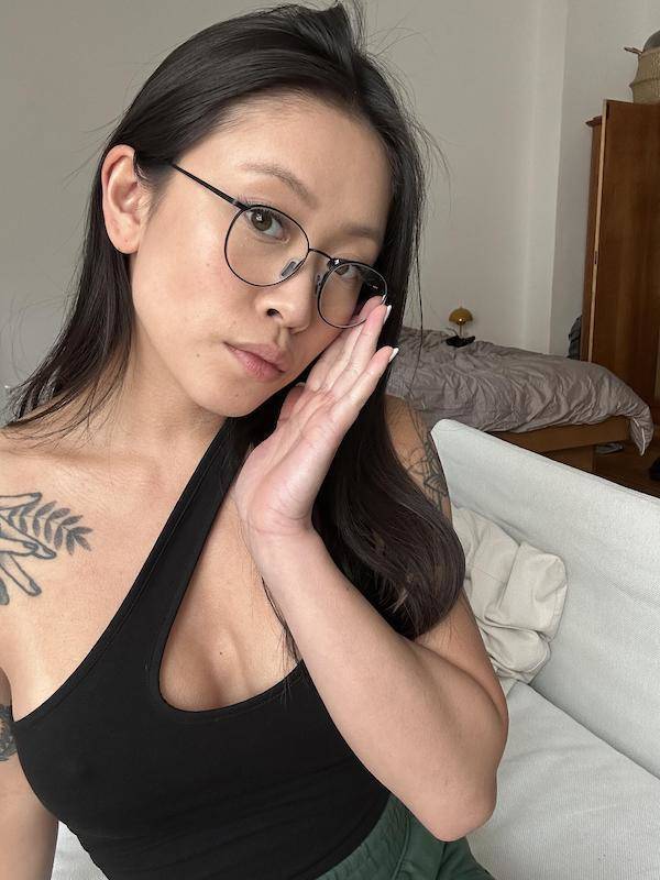 Pretty Eyes Behind Cute Glasses