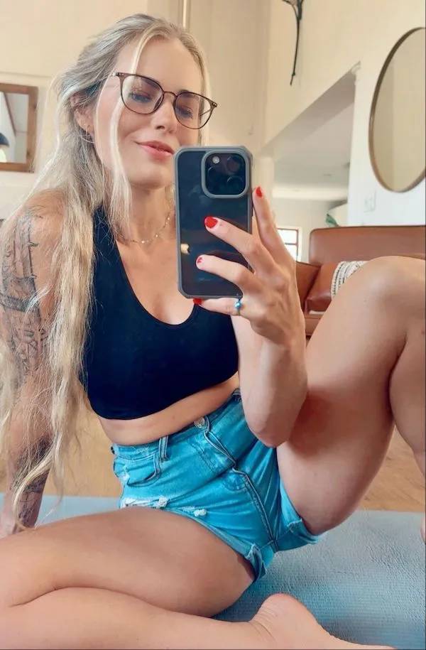 Pretty Eyes Behind Cute Glasses