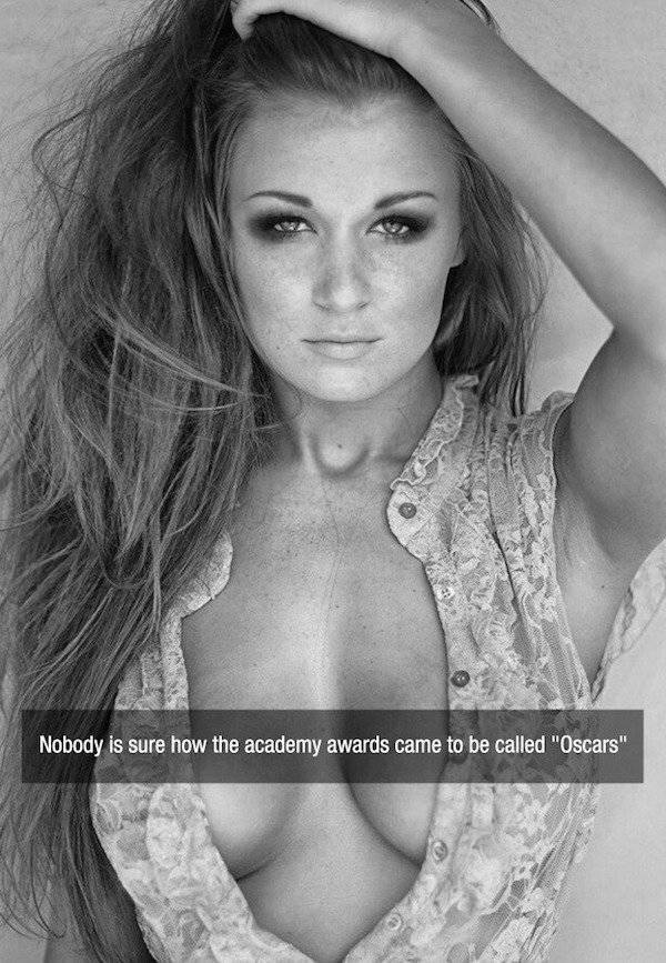 Facts are Best Served with Hot Chicks