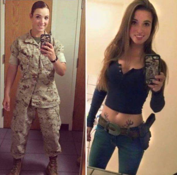 Hot Girls With Big Guns