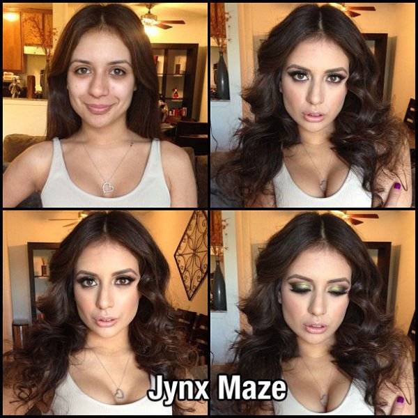 How Makeup Changes Pornstars