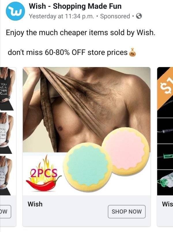 Wish.com Recommends Some Truly Twisted Stuff…