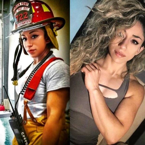 Beautiful In Uniform, Beautiful Without It!