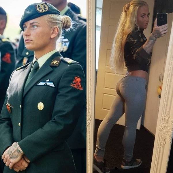 Beautiful In Uniform, Beautiful Without It!