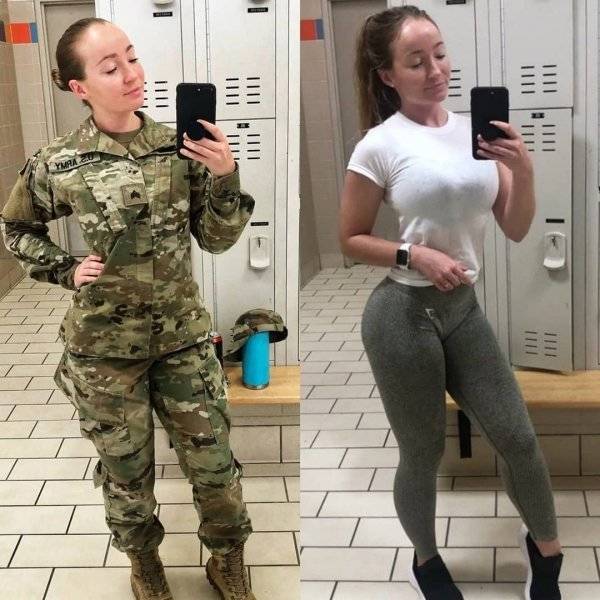 Beautiful In Uniform, Beautiful Without It!