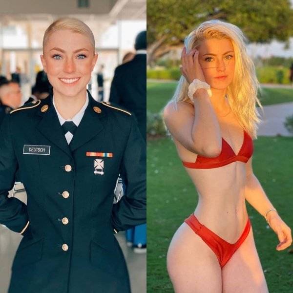 Beautiful In Uniform, Beautiful Without It!