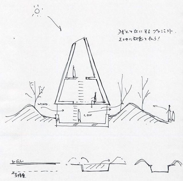 Jet black pyramid as home in Saijo, Hiroshima (18 pics)