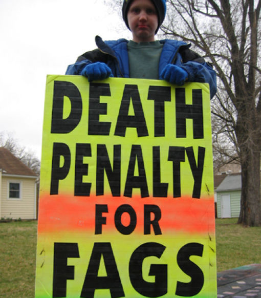 Hateful Signs from the Kids of Westboro Baptist Church