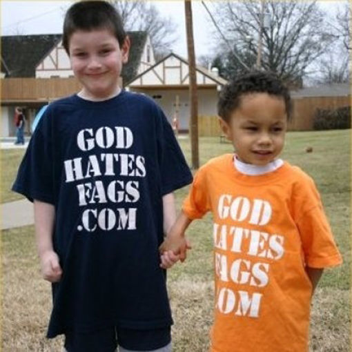 Hateful Signs from the Kids of Westboro Baptist Church