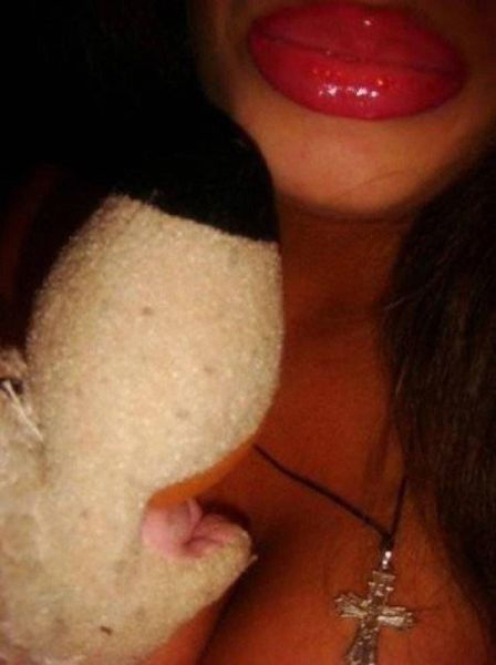 Proud Big Lip Chick Puckers Up