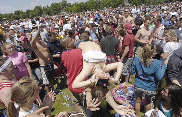 The Drunken Mayhem of the Preakness Infield