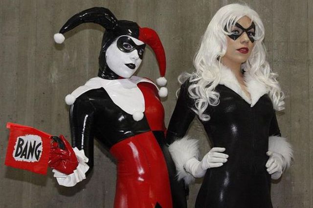 Curvy Cosplayers Wearing Latex