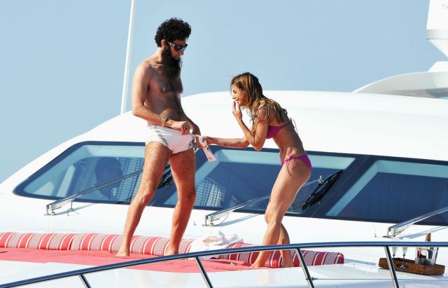 Yacht Adventure of Sacha Baron Cohen and Elisabetta Canalis