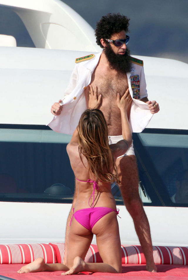 Yacht Adventure of Sacha Baron Cohen and Elisabetta Canalis
