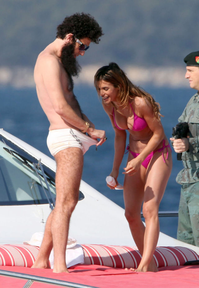 Yacht Adventure of Sacha Baron Cohen and Elisabetta Canalis