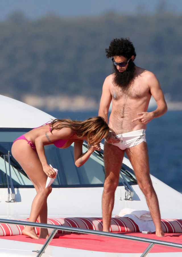 Yacht Adventure of Sacha Baron Cohen and Elisabetta Canalis