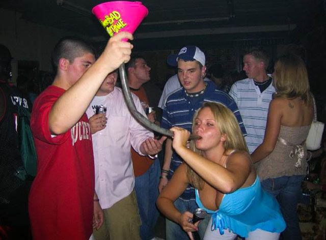 Binge Drinking Beer-Bonging Babes