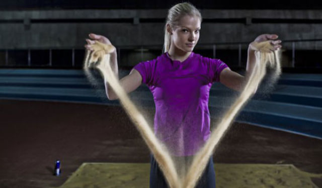 A Cute Blonde Bombshell who Is a Serious Sports Athlete