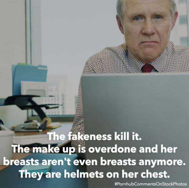 Pornhub Makes Stock Photos Funnier with Amusing Comments