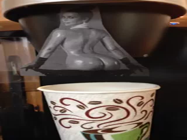 Naked Kim Kardashian Makes Fresh Coffee 