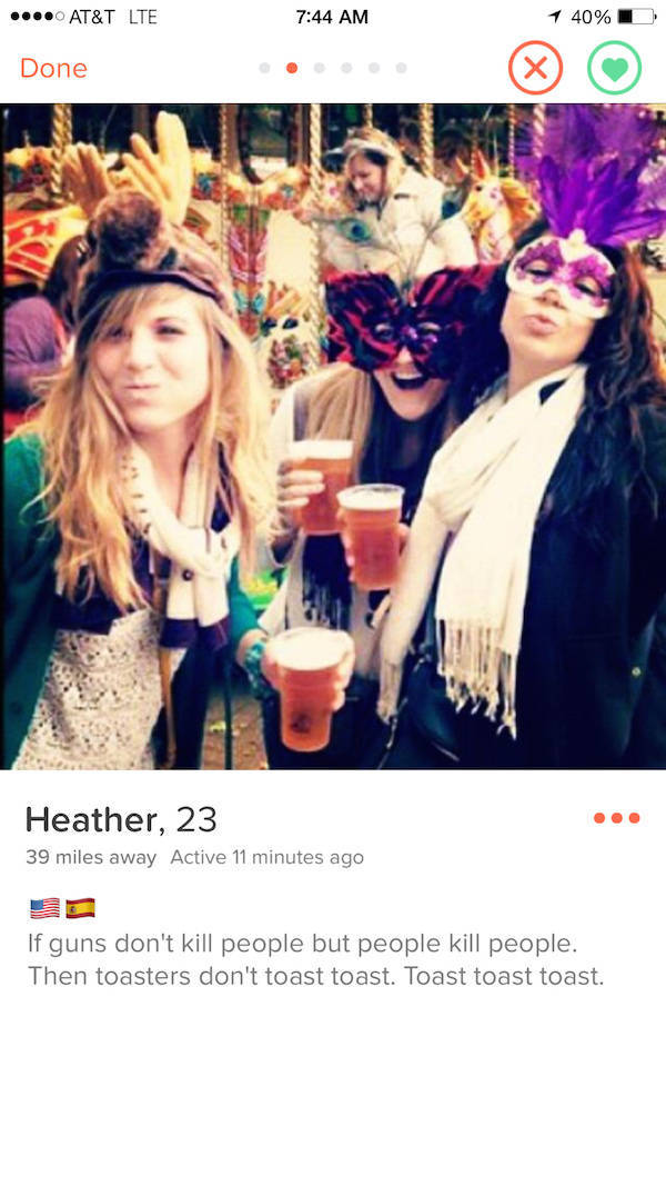 Tinder Profiles That Aren’t Messing Around