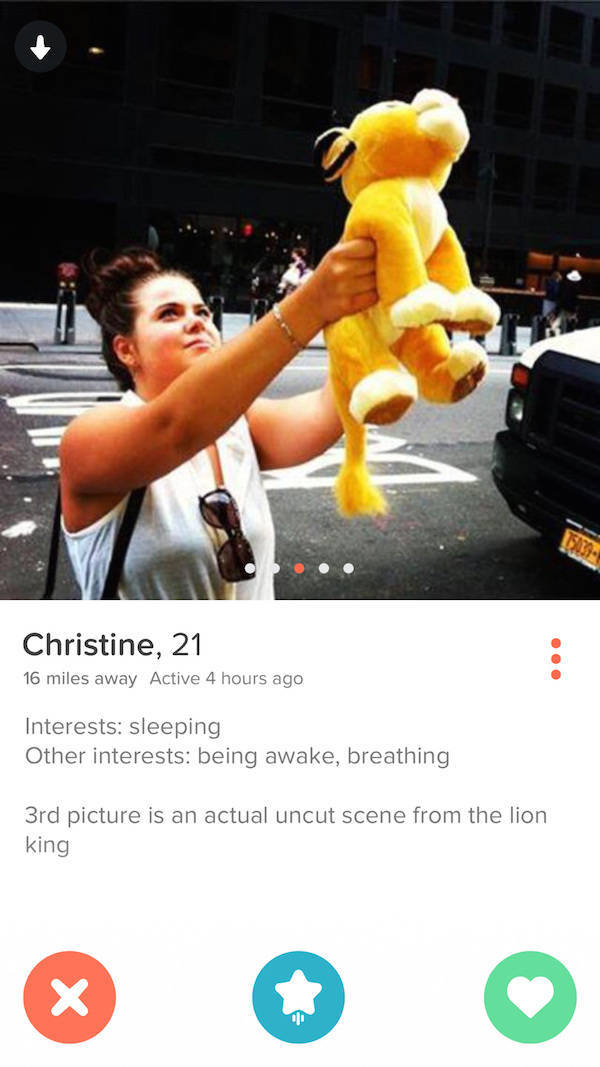 Tinder Profiles That Aren’t Messing Around