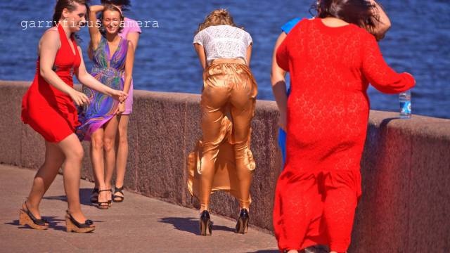 Wind Makes A Photo Session Irresistibly Naughty