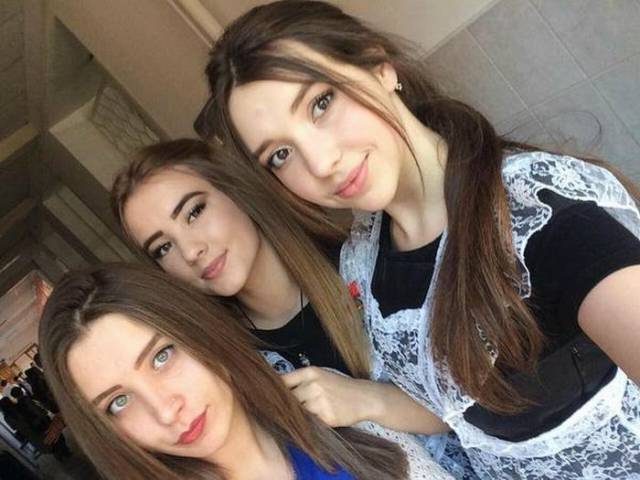 Lovely Russian Schoolgirls On Their Graduation Day