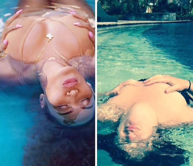 Woman Continues To Recreate Hilarious Celebrity Photos