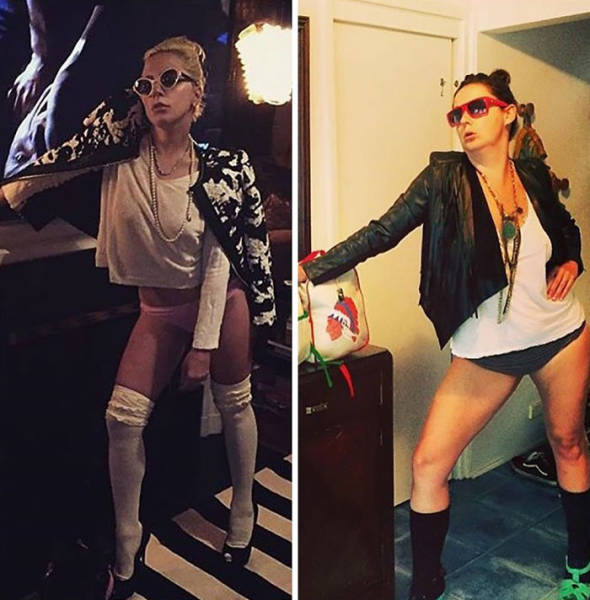 Woman Continues To Recreate Hilarious Celebrity Photos
